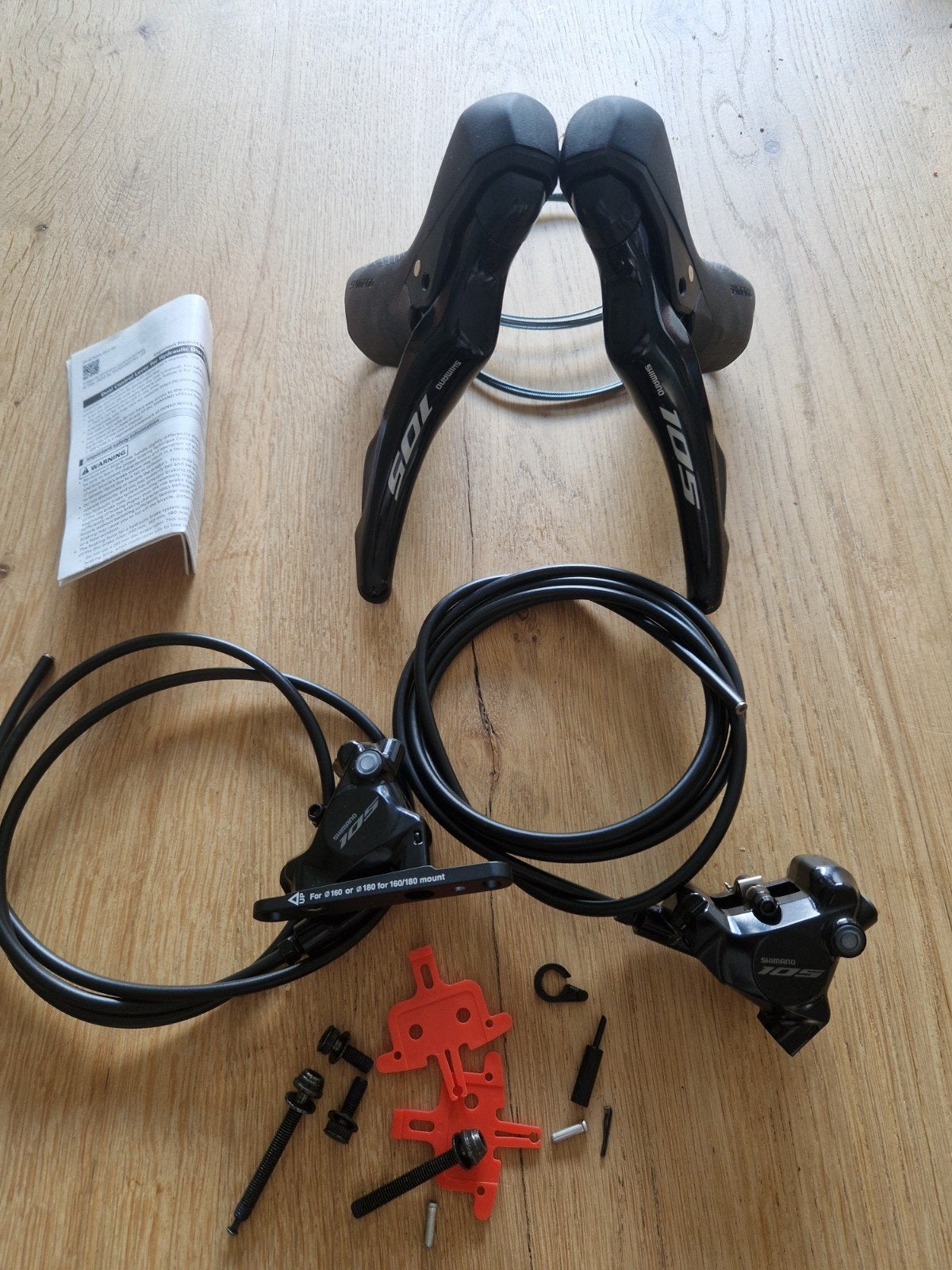 Nieuwe Shimano 105 R7120 Shifter/Schijfremset 2x12 Racefiets, Remmen, Nieuw, Ophalen of Verzenden, Aluminium