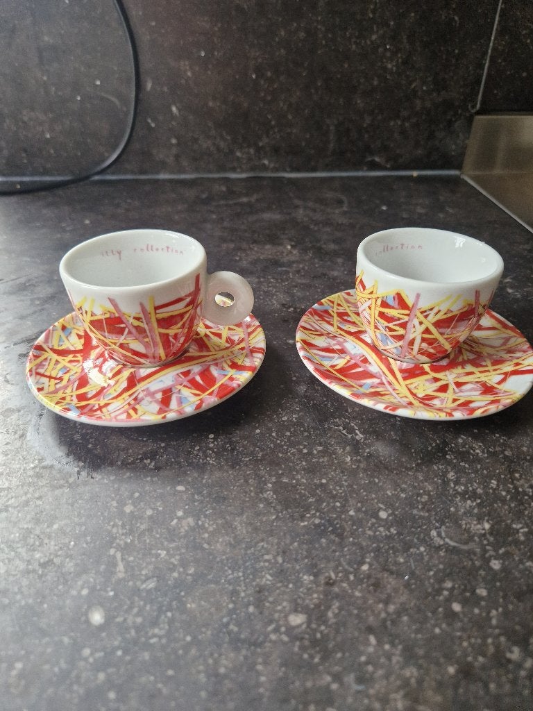 Illy Art Collection espresso kopjes, Vintage, Nieuw, Ophalen of Verzenden, Illy