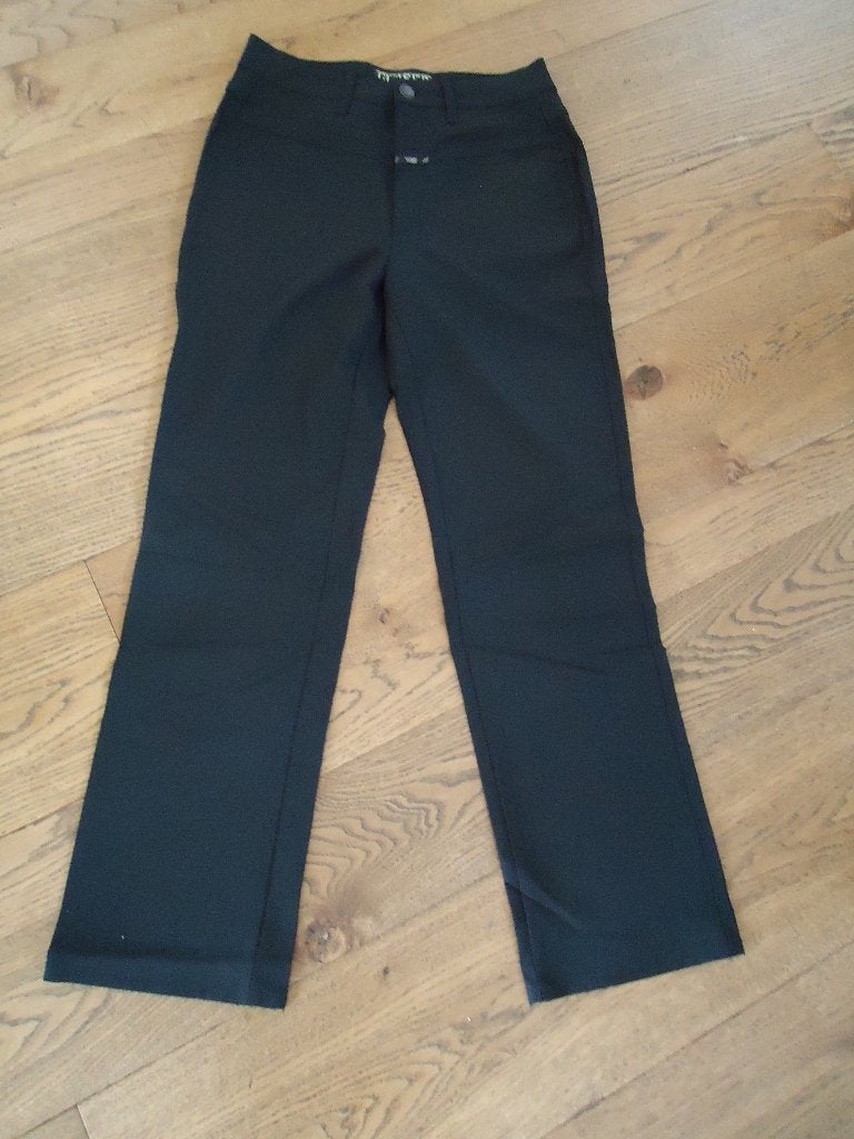 Zwarte Closed broek maat M, Maat 38/40 (M), Ophalen of Verzenden, Lang, Gedragen