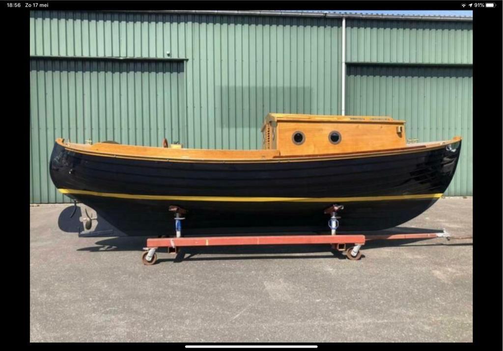 Houten zweedse sloep met kajuit Diesel  28 PK, Watersport en Boten, Gebruikt, Binnenboordmotor, Diesel, Ophalen of Verzenden