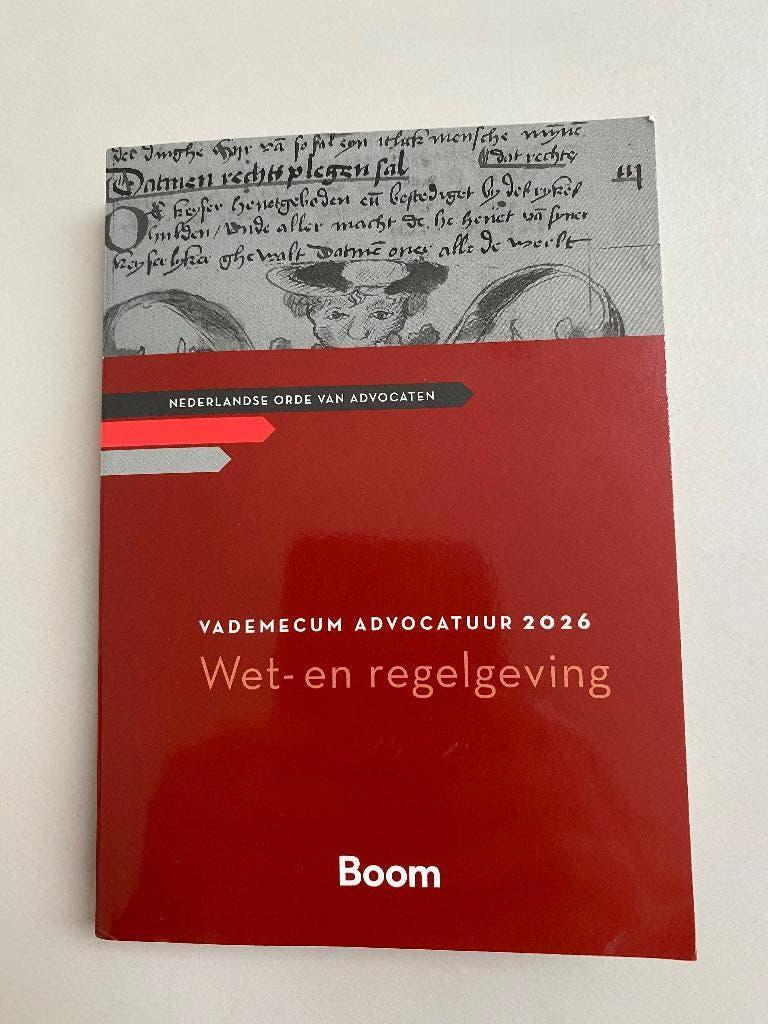 Boek Vademecum Advocatuur 2026, Ophalen of Verzenden, Nieuw, Boom, Overige wetenschappen