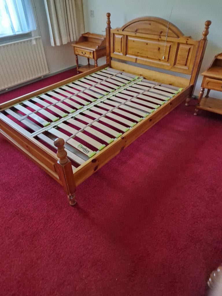 bed, Ophalen, Gebruikt, Bruin, Grenen