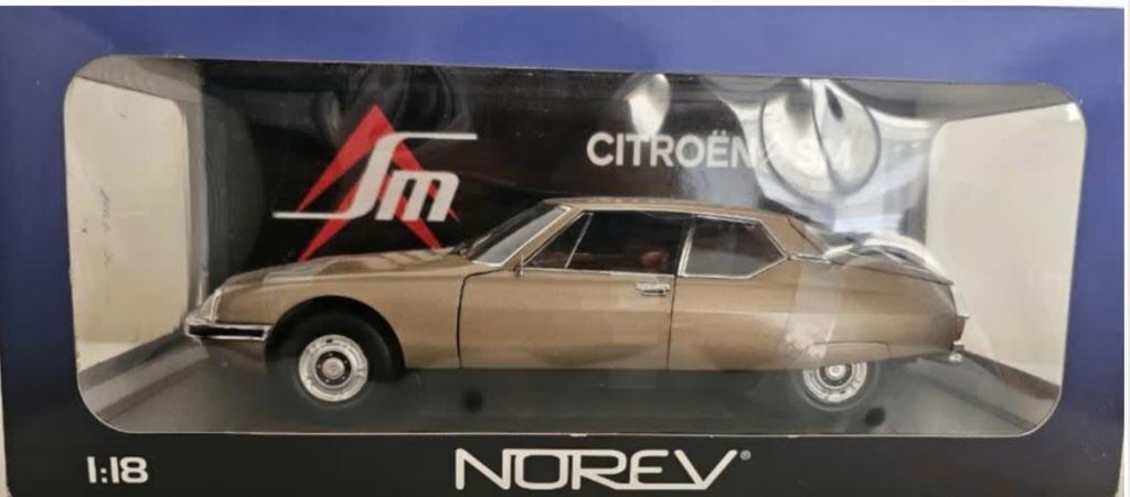 CITROEN SM 1970 goud metallic schaal 1/18 NOREV ref. 181585, Verzenden, Nieuw, Auto, Norev