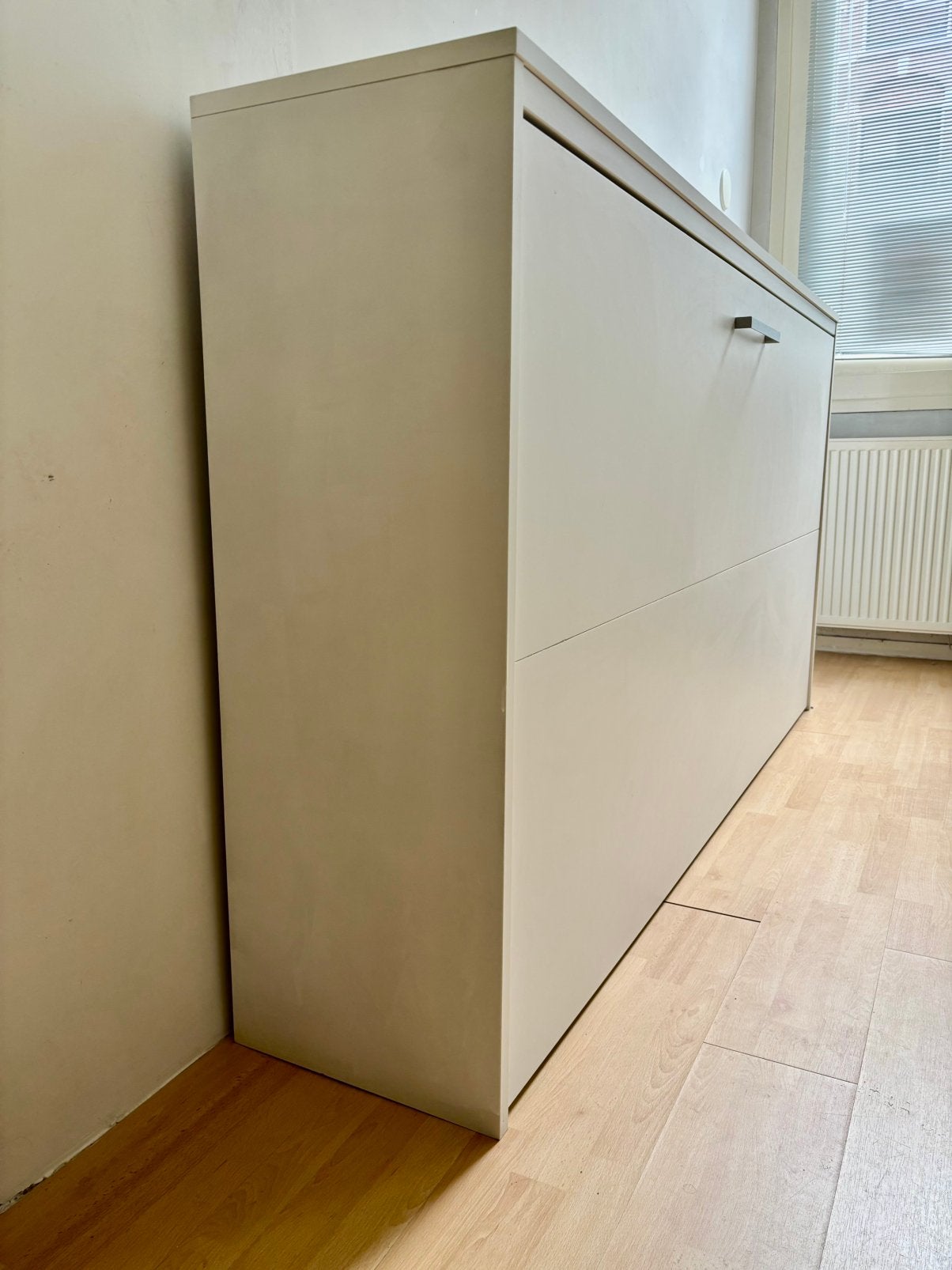 Kastbed (90 x 200), Ophalen, 90 cm, Eenpersoons, Wit
