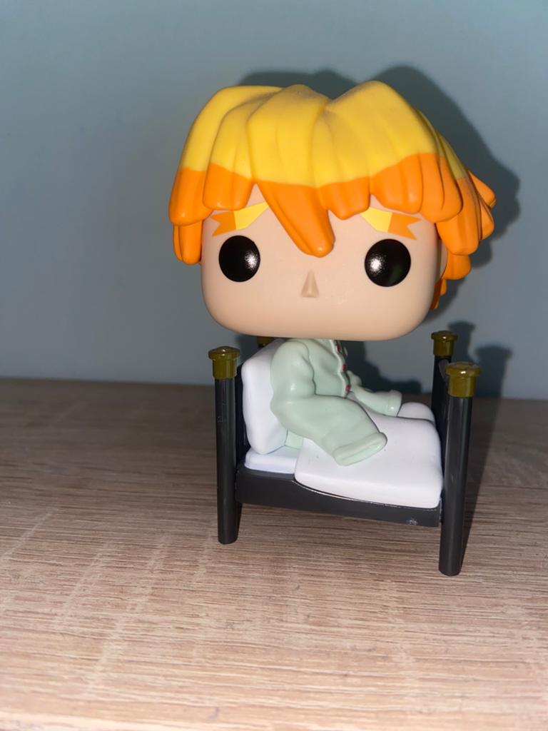 Zenitsu agatsuma funko pop, hoofd kan draaien., Verzamelen, Poppetjes en Figuurtjes, Ophalen of Verzenden, Nieuw