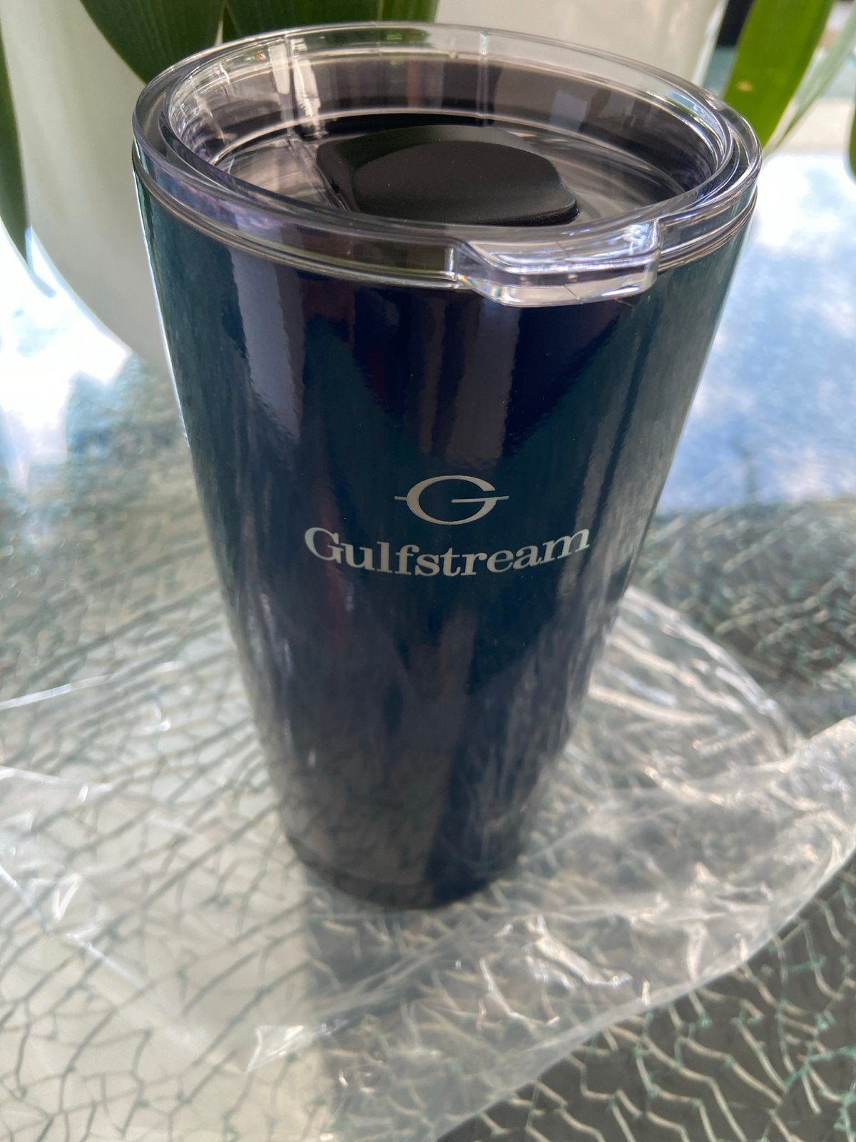 Gulfstream Tumbler - Donkerblauw met Logo, Nieuw, Ophalen of Verzenden, Metaal, Overige merken