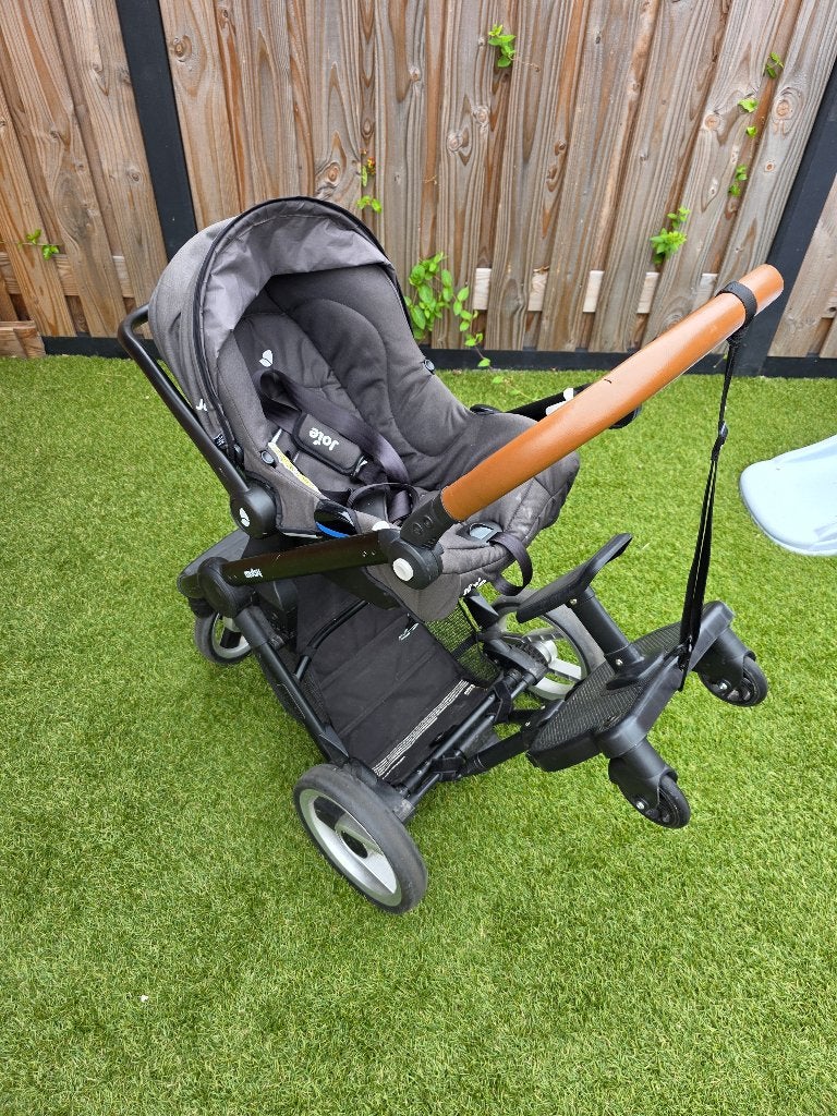 Kinderwagen Mutsy Evo 3-in-1, Kinderen en Baby's, Kinderwagens en Combinaties, Ophalen, Gebruikt, Combiwagen, Mutsy