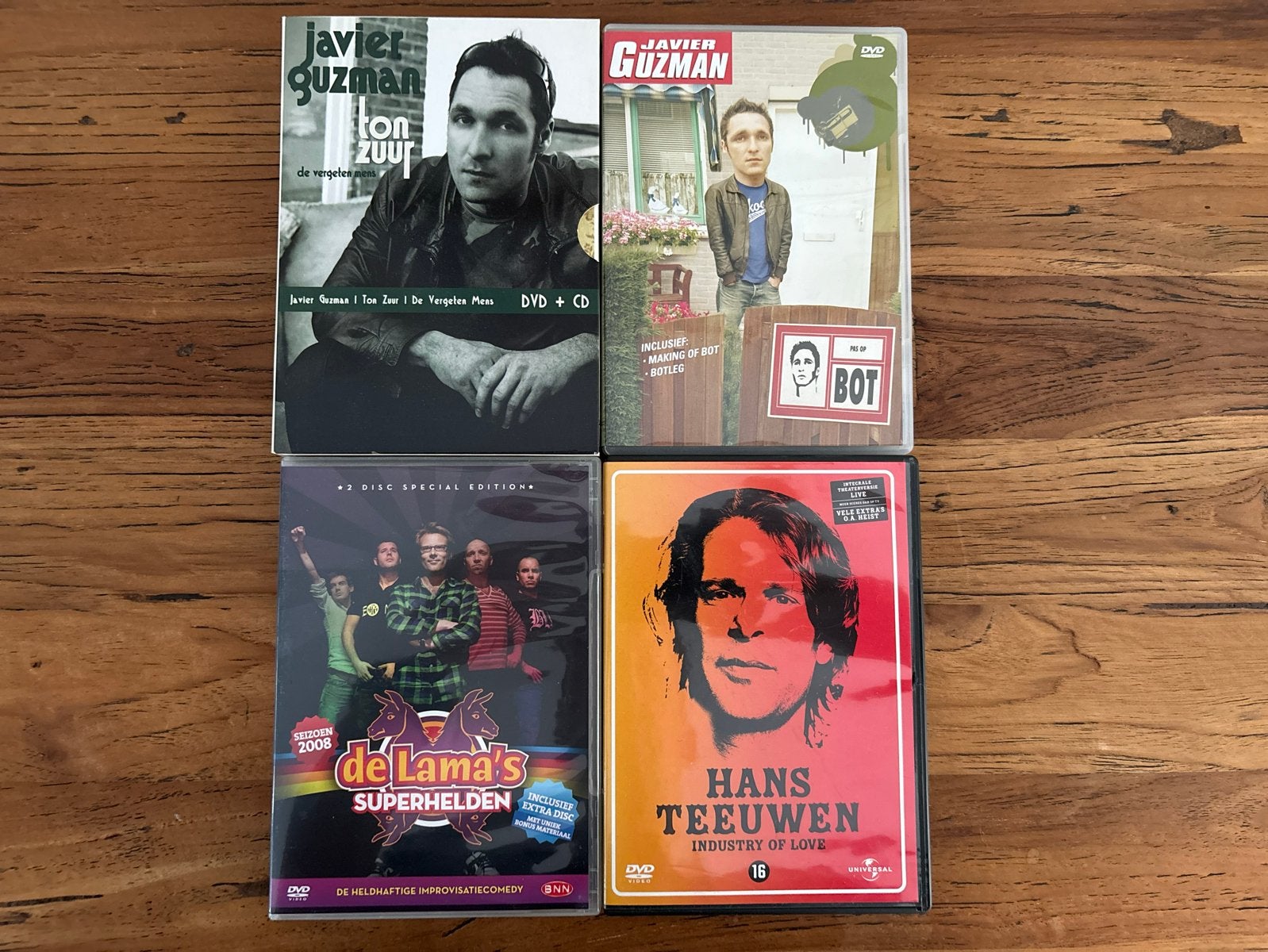 Cabaret DVD collectie: Lama's, Hans Teeuwen, Javier Guzman, Stand-up of Theatershow, Vanaf 16 jaar, Nederlands, Hans Teeuwen