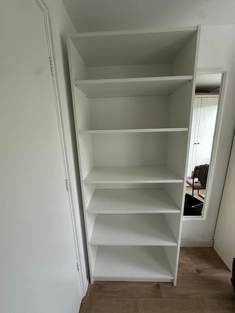Diepe witte Billy boekenkast, zo goed als nieuw, Ophalen, 200 cm of meer, 50 tot 100 cm, Zo goed als nieuw