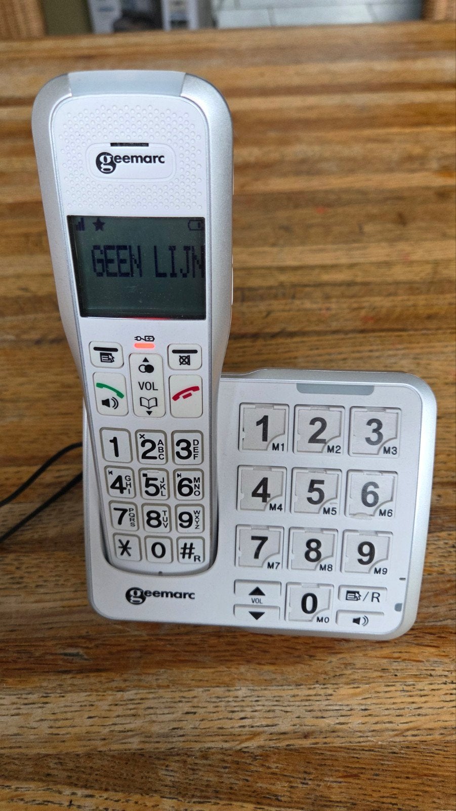 Geemarc Amplidect 595 Photo draadloze telefoon, grote toet, Telecommunicatie, Ophalen, Zo goed als nieuw, 1 handset