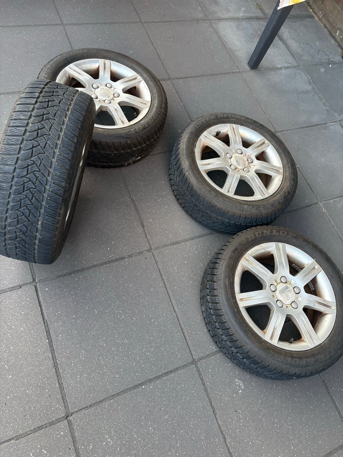 Winterbanden met velgen - 205/55R16, Ophalen, Gebruikt, 16 inch, Banden en Velgen