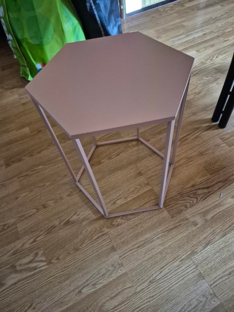 Tafeltje oudrose NIEUW, Minder dan 55 cm, Metaal of Aluminium, Nieuw, Overige vormen