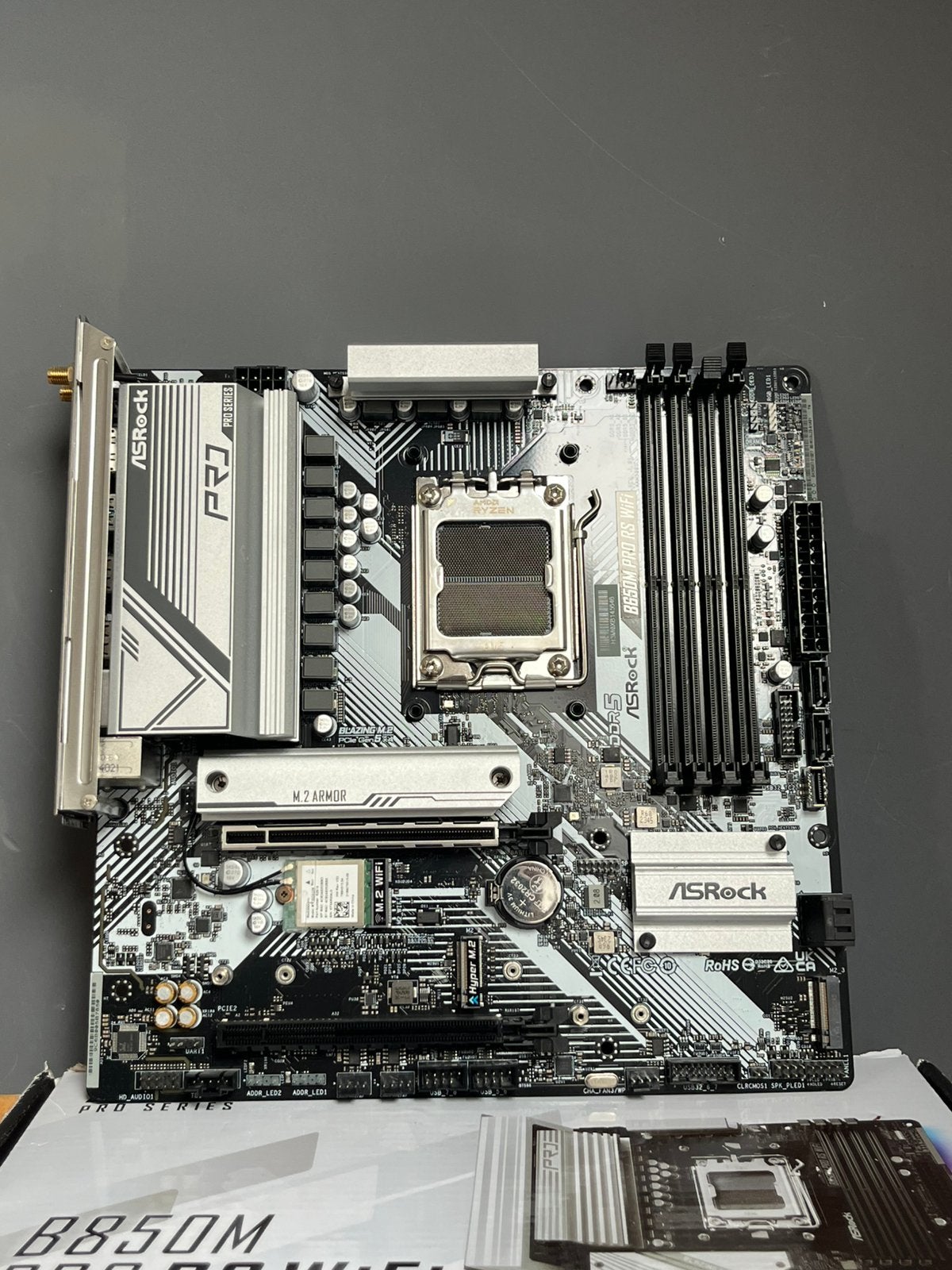 Asrock B650M Pro RS WiFi | AM5 | DDR5, Computers en Software, Ophalen of Verzenden, Zo goed als nieuw, AMD, DDR5