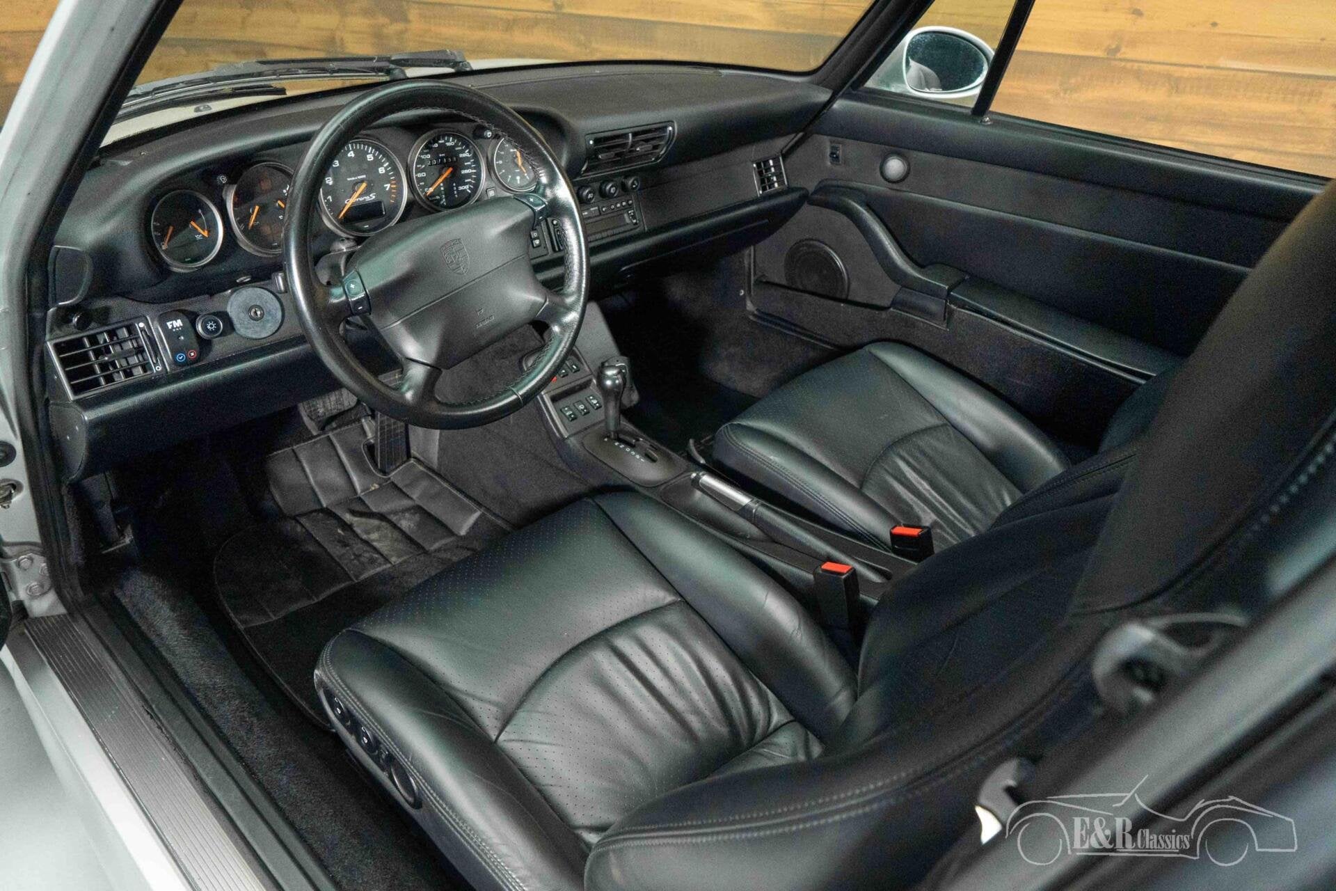 Porsche 911 Carrera S Coupe | 1997, Auto's, Achterwielaandrijving, Zwart, Leder, Bedrijf