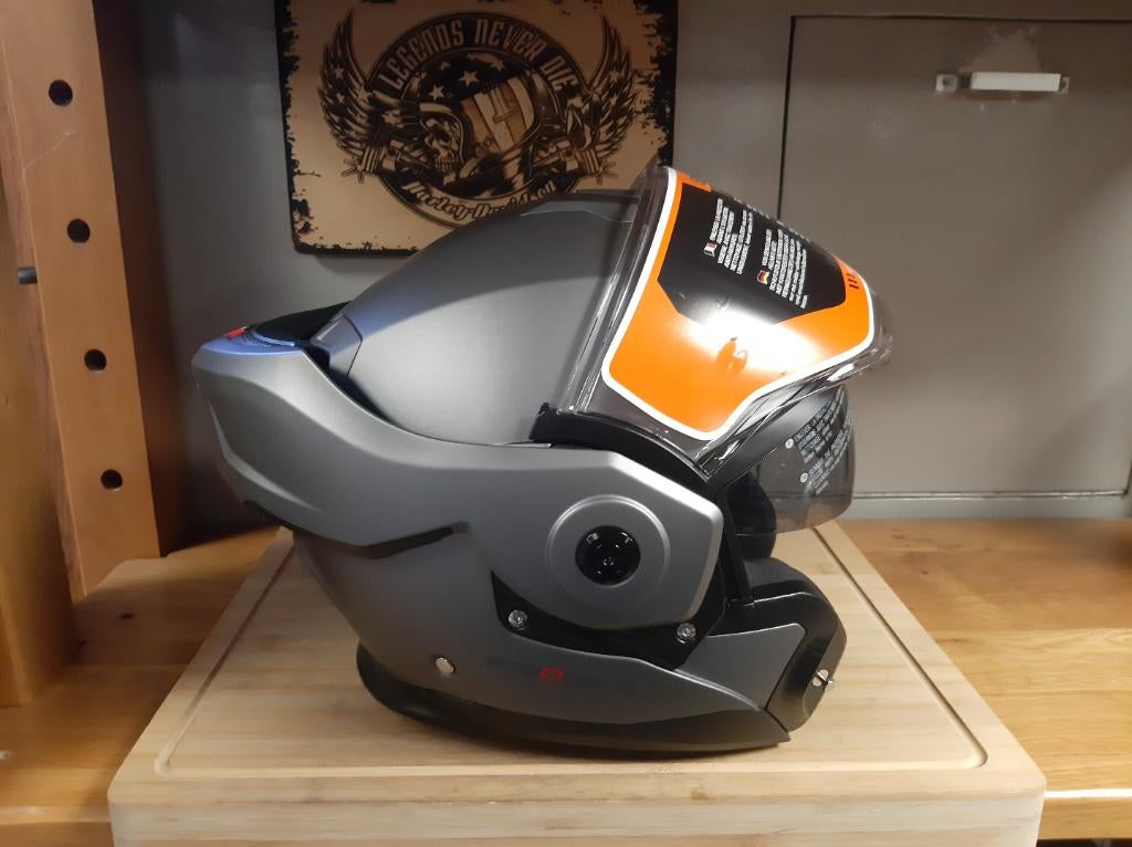 Beon Stradale systeemhelm XXL motor scooter helm titanium, Pascalstraat 6 1704 RD Heerhugowaard, Systeemhelm, Dames, Ophalen of Verzenden