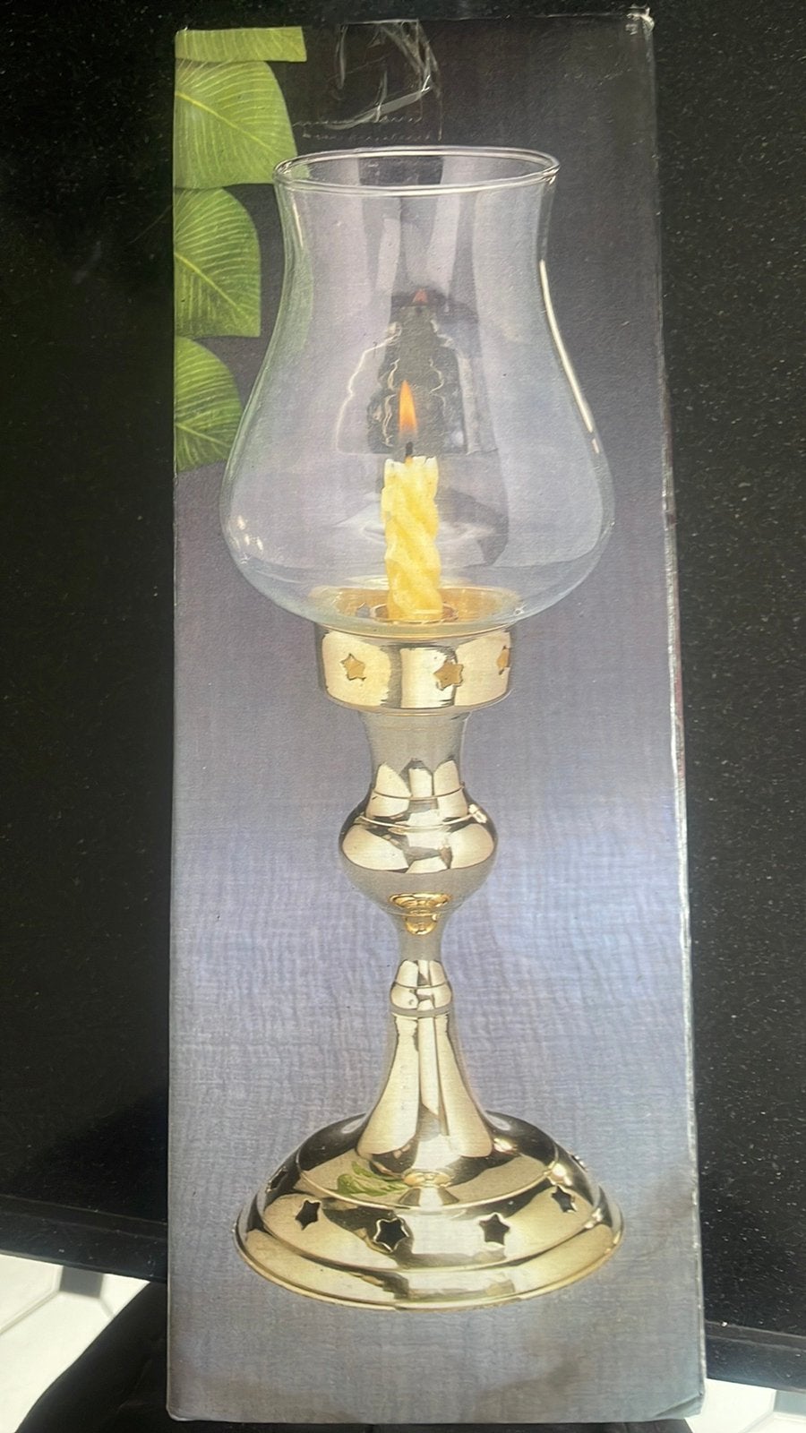 Nieuwe kaarsenstandaard in de verpakking, Windlicht, Nieuw, Ophalen of Verzenden, Glas