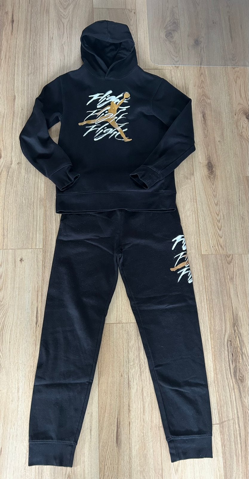Nike Jordan trainingspak joggingpak pak zwart XL 158 164 170, Ophalen of Verzenden, Zo goed als nieuw, Jongen, Sport- of Zwemkleding