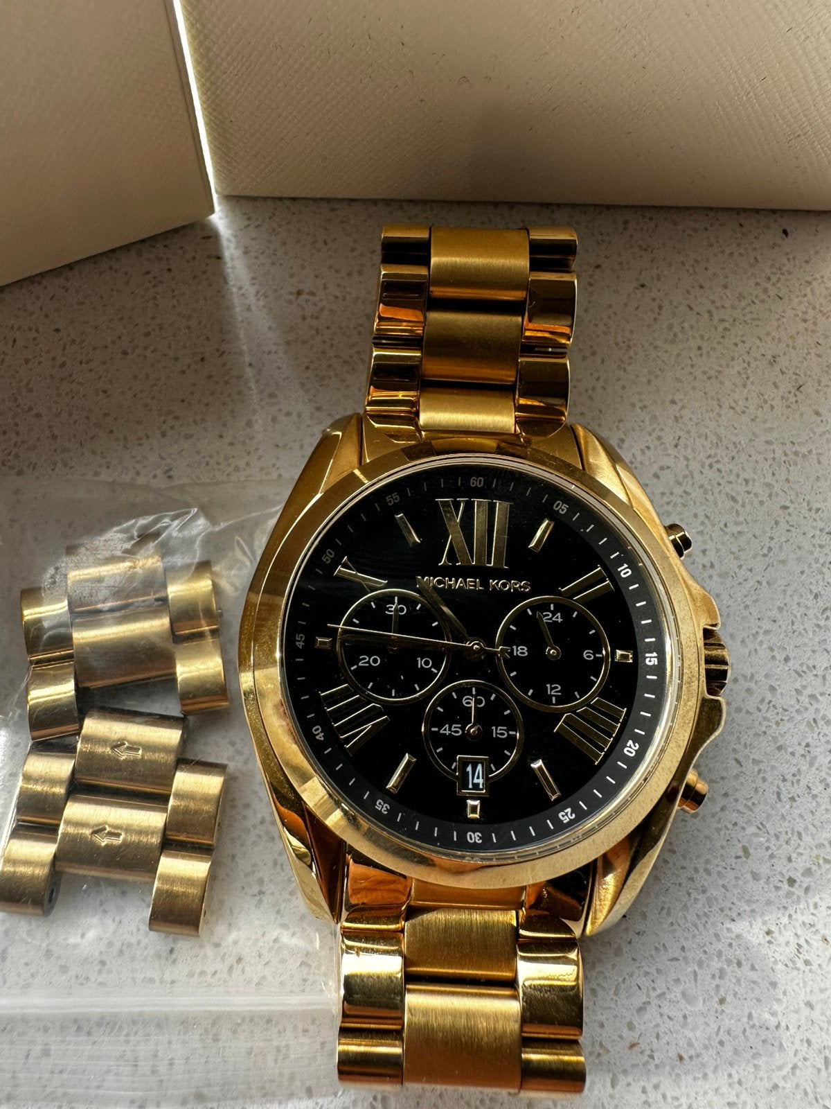 Michael Kors horloge, Sieraden, Tassen en Uiterlijk, Ophalen of Verzenden, Zo goed als nieuw, Staal, Overige merken