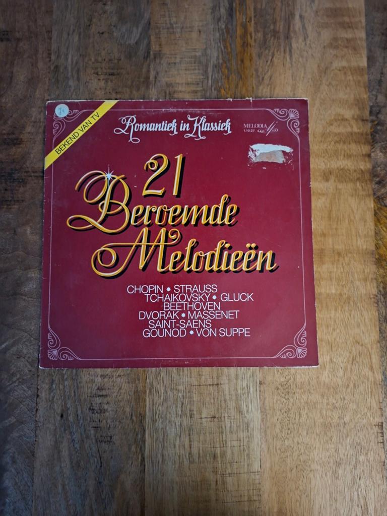 21 Beroemde Melodieën - Romantiek in Klassiek LP, Ophalen of Verzenden, Romantiek, Gebruikt, Orkest of Ballet