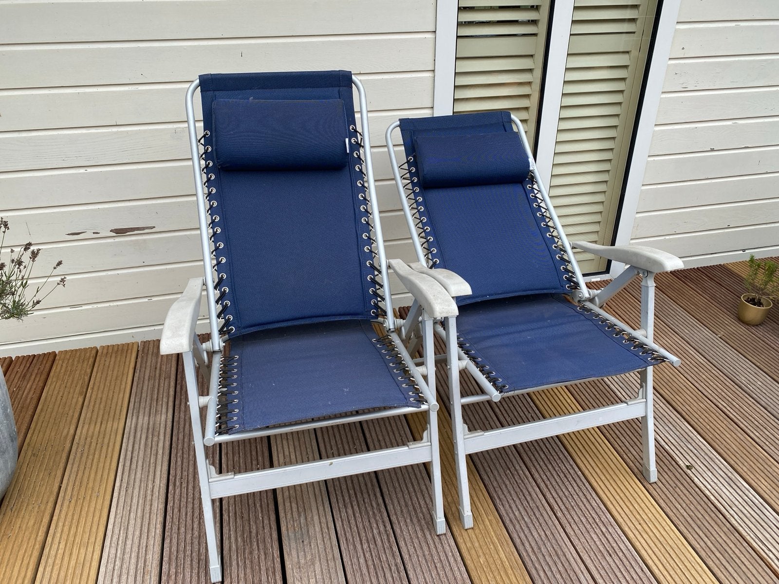 2 Camping / Boot Stoelen - Comfortabel en Verstelbaar, Ophalen, Gebruikt, Campingstoel