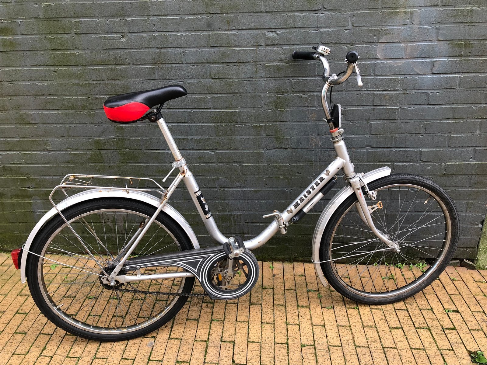 Vouwfiets, Ophalen, Gebruikt, Deels opvouwbaar, Terugtraprem