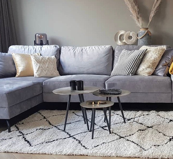 Leuke set van 3 salontafels, Ophalen of Verzenden, Gebruikt, Rond, 50 tot 100 cm
