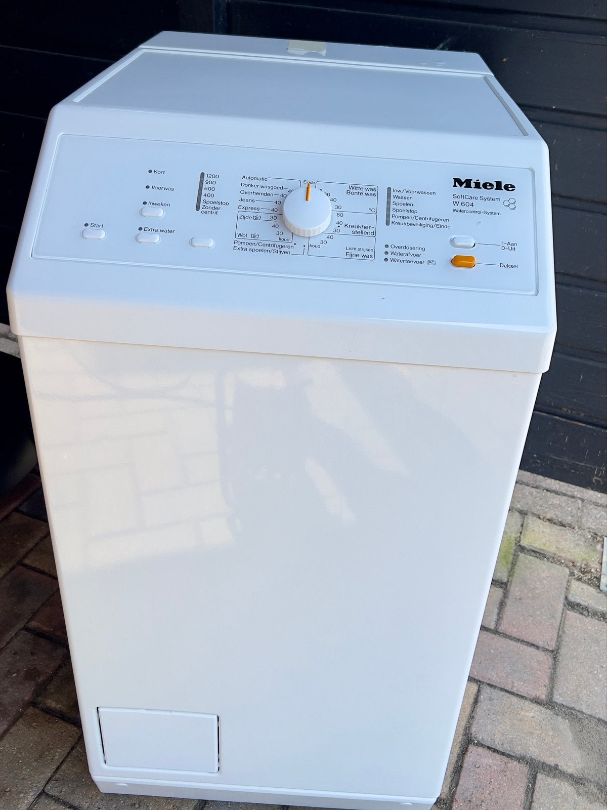 Miele SoftCare System W 604 Bovenlader Wasmachine, Ophalen, 6 tot 8 kg, Bovenlader, Wolwasprogramma