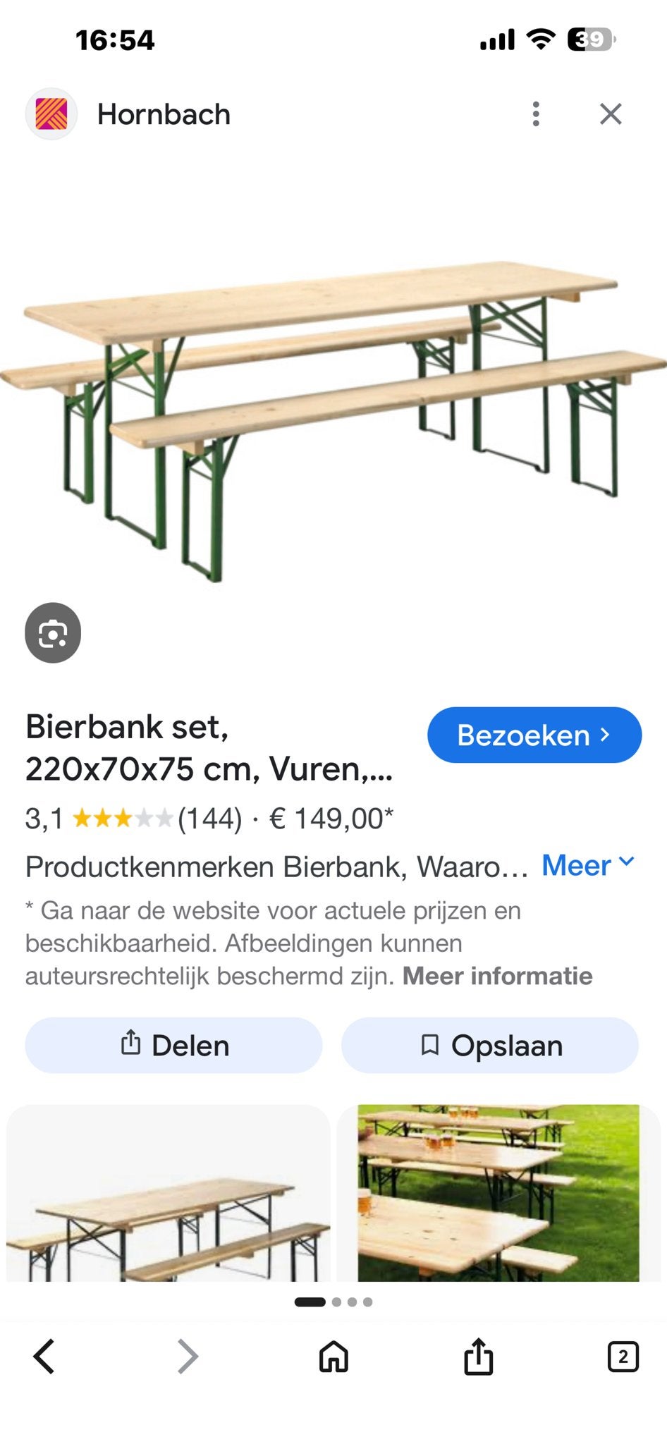 Bier tafel set - Zo goed als nieuw, Ophalen, 4 zitplaatsen, Zo goed als nieuw, Hout