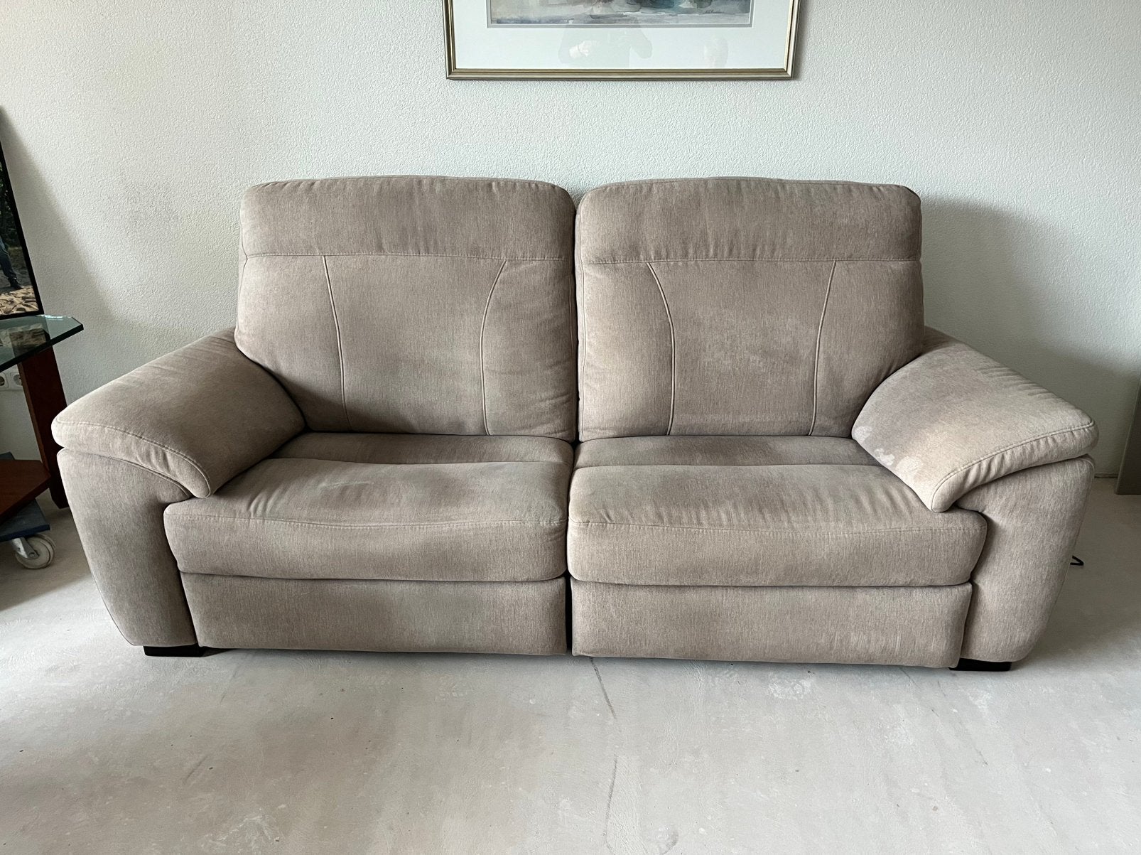 Relaxbank Henders en Hazel elektrisch verstelbaar bankstel, Huis en Inrichting, Gebruikt, 100 tot 125 cm, Driepersoons, Ophalen of Verzenden