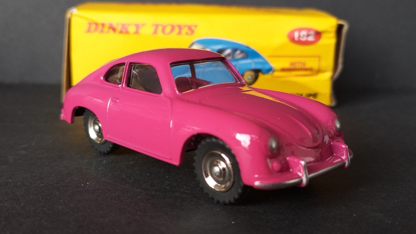 Porsche 356 A Paars 1:43 Dinky Toys Atlas Re-edition Pol, Hobby en Vrije tijd, Modelauto's | 1:43, Auto, Verzenden, Nieuw, M