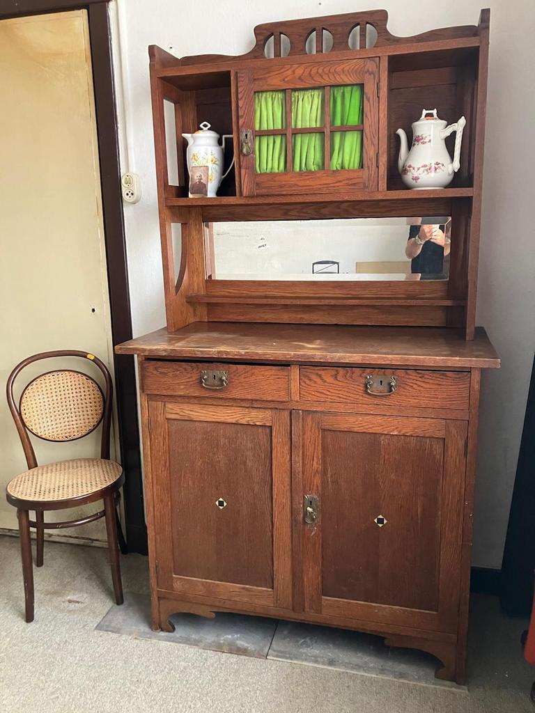 Boerenkast buffet kast Vintage Hout, Ophalen, Zo goed als nieuw, 25 tot 50 cm, Minder dan 100 cm