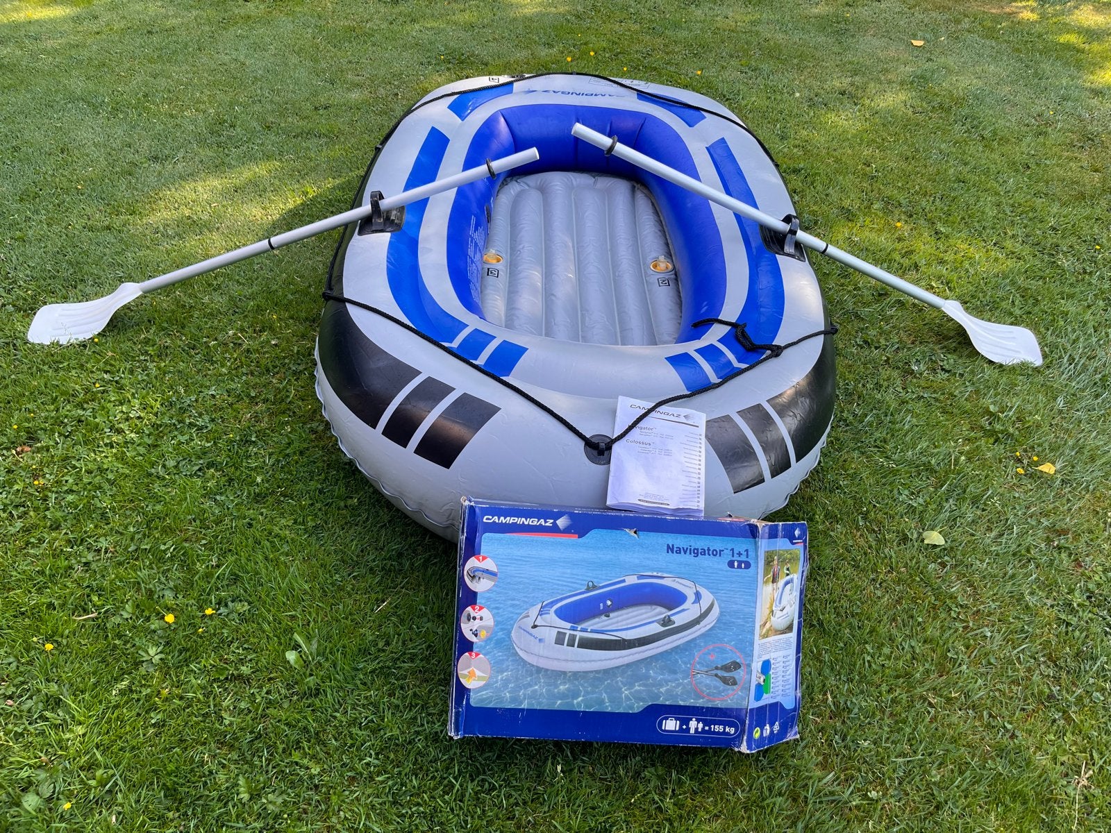 Campingaz Navigator 1+1 Opblaasboot met Peddels, Watersport en Boten, Peddels, Ophalen, Zo goed als nieuw