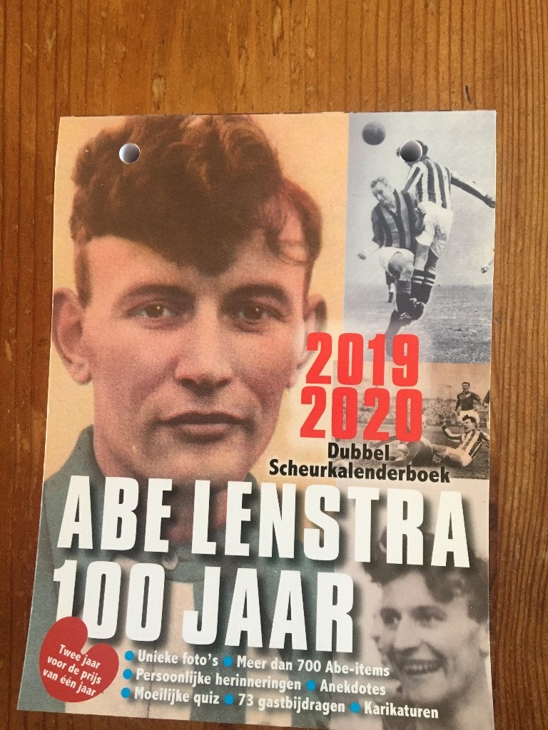 voetbalboek- Abe Lenstra 100 jaar-Dubbel scheurkalenderboek, Ophalen of Verzenden, Nieuw, Balsport
