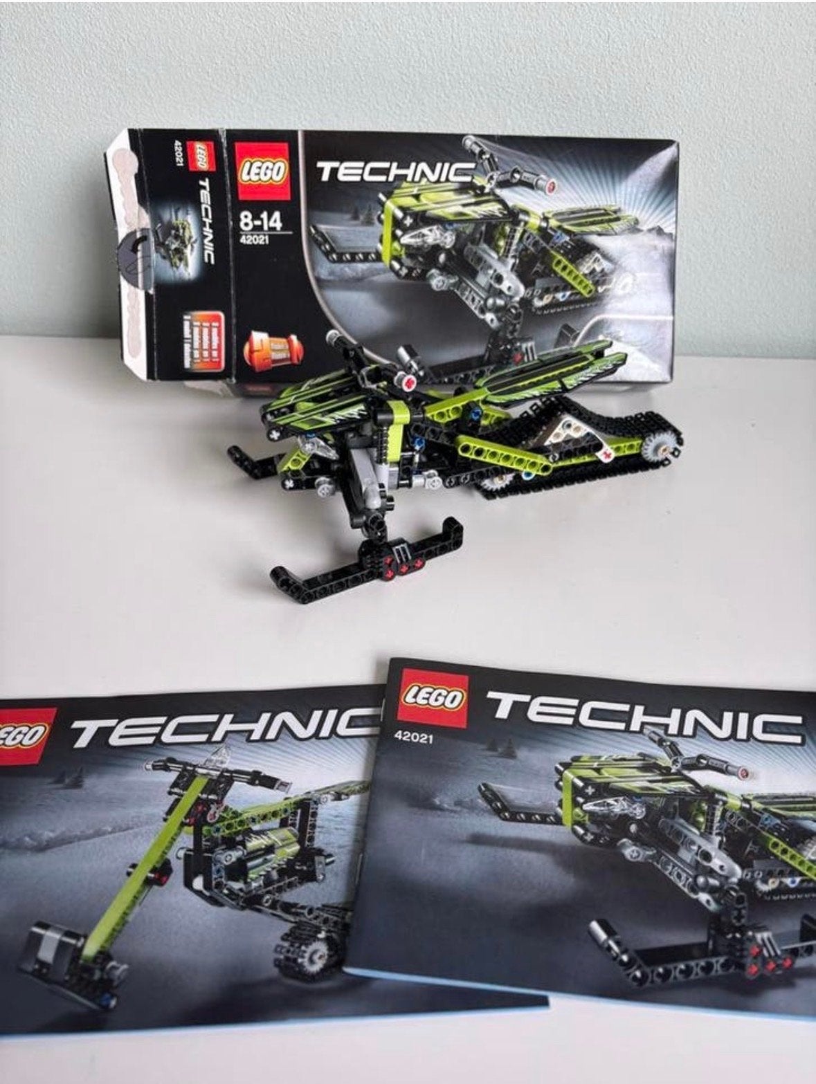 Lego Technic Sneeuwscooter 42021 met doos en instructies, Gebruikt, Lego, Ophalen of Verzenden, Complete set