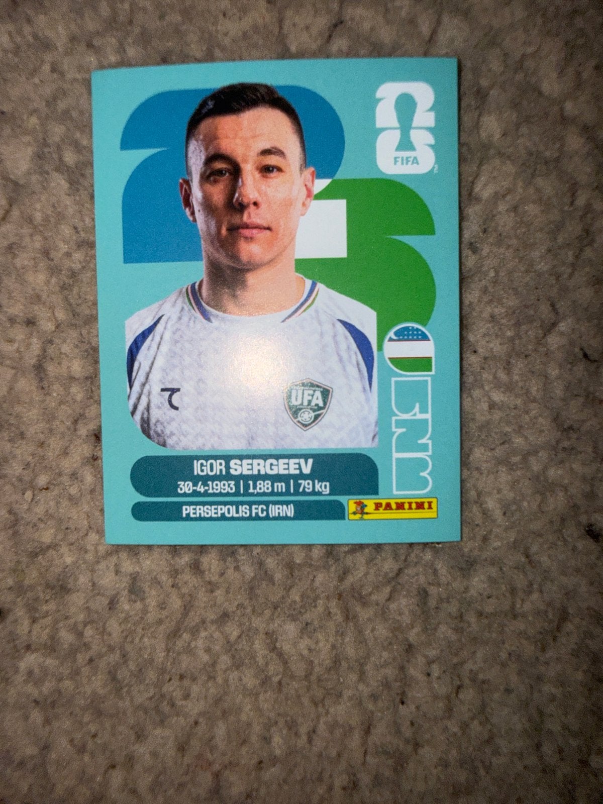 Panini FIFA 2023 Igor Sergeev Voetbalsticker, Ophalen of Verzenden, Zo goed als nieuw, Overige typen