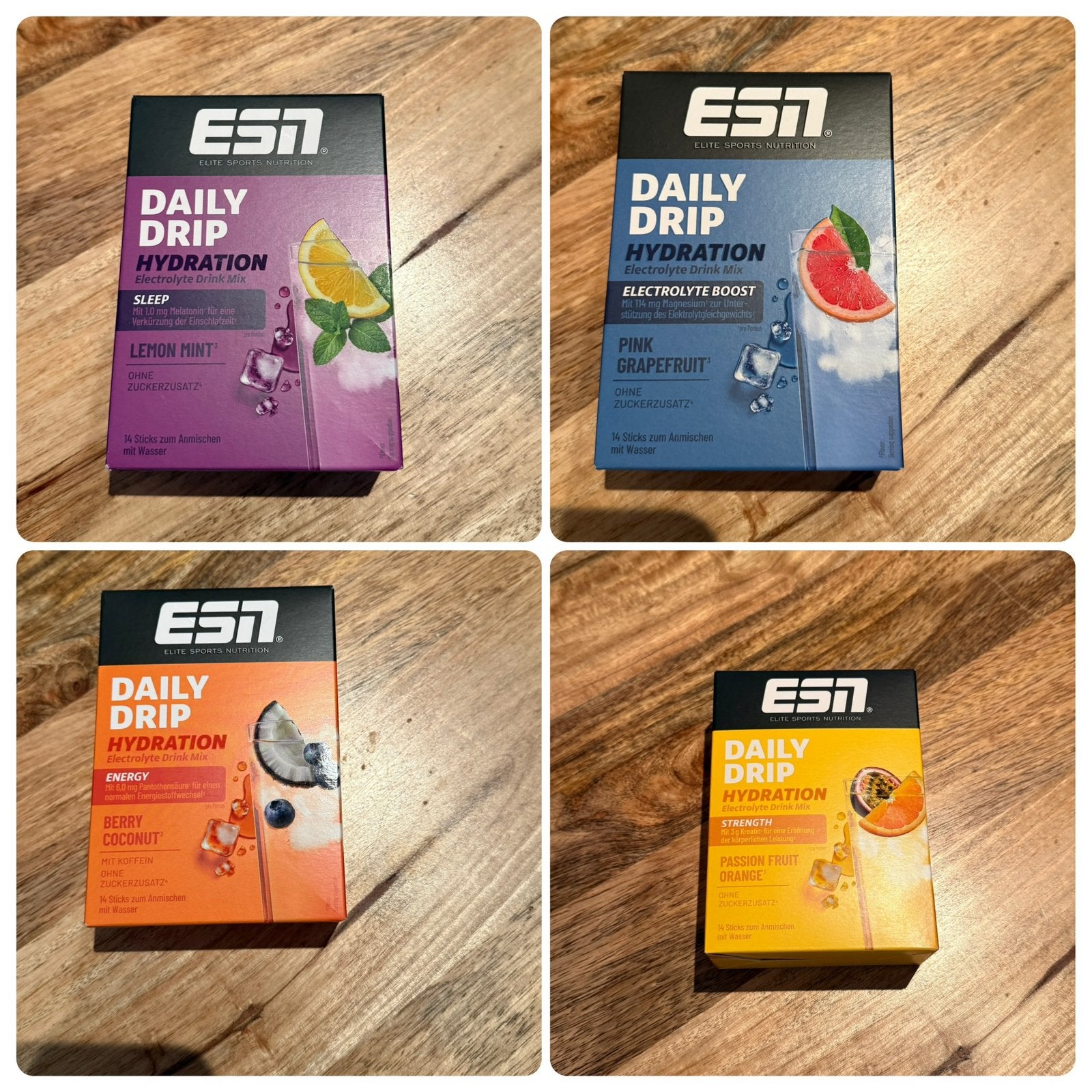 ESN Daily Drip Hydration Electrolyte Drink Mix, Ophalen, Nieuw, Poeder of Drank