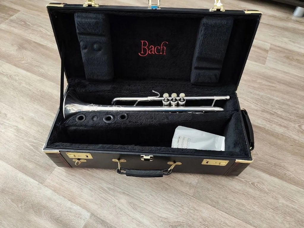 Trompet Bach “Omega”, USA, Muziek en Instrumenten, Blaasinstrumenten | Trompetten, Ophalen of Verzenden, Zo goed als nieuw, Bes-trompet