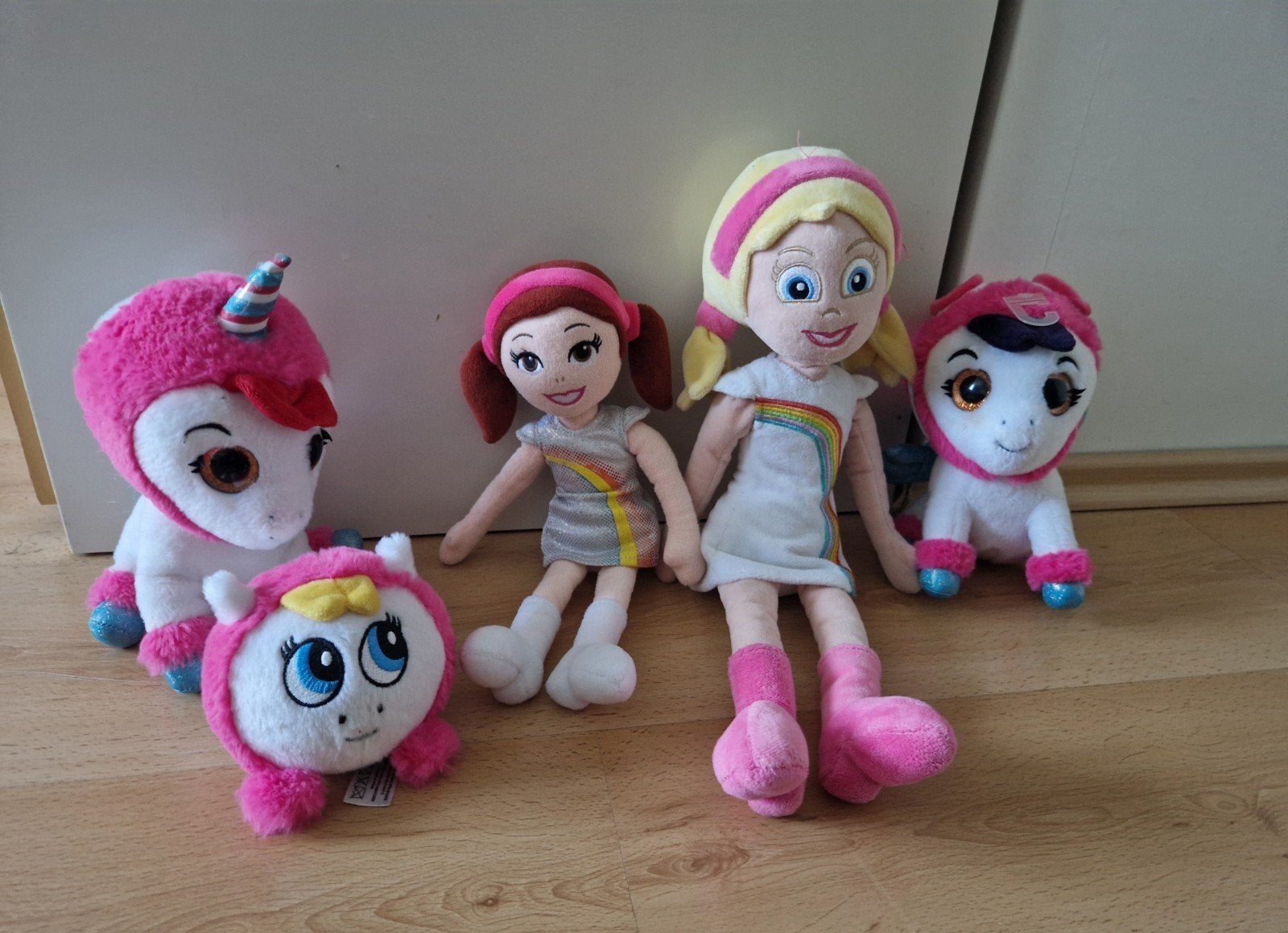5 k3 knuffels studio 100 pop pegasus eenhoorn dromen, Ophalen of Verzenden, Zo goed als nieuw, Overige typen
