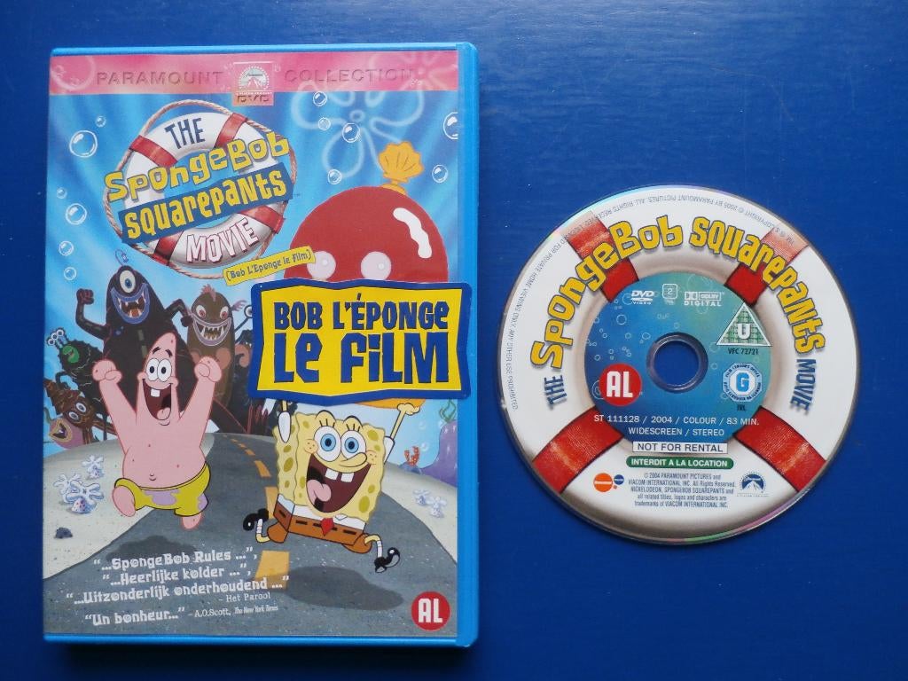 The sponge bob squarepants movie dvd + 2004 + 4,00 +, Cd's en Dvd's, Alle leeftijden, Ophalen of Verzenden, Zo goed als nieuw