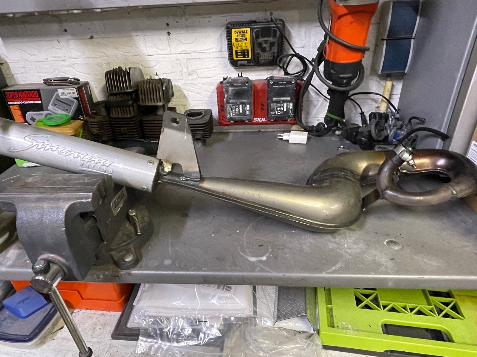 Simonini Racing uitlaat voor Gilera Citta / Vespa Ciao, Ophalen of Verzenden, Gebruikt, Uitlaat