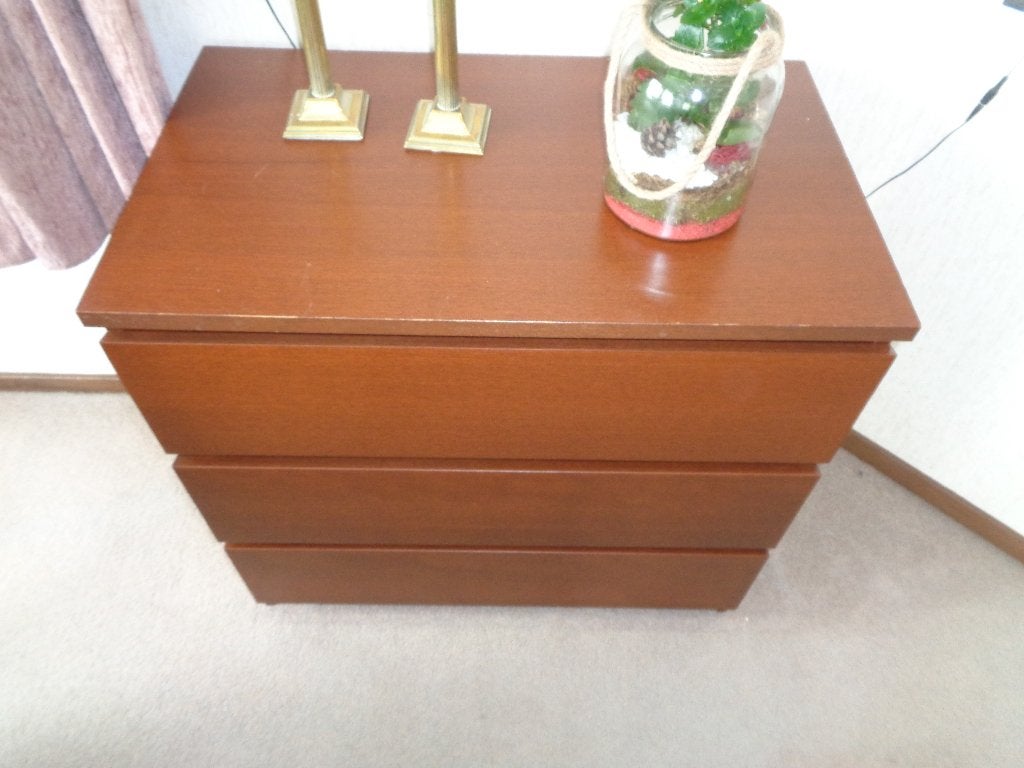 Ladekastje met 3 grote laden., Huis en Inrichting, Kasten | Ladekasten, Minder dan 50 cm, Ophalen of Verzenden, Zo goed als nieuw