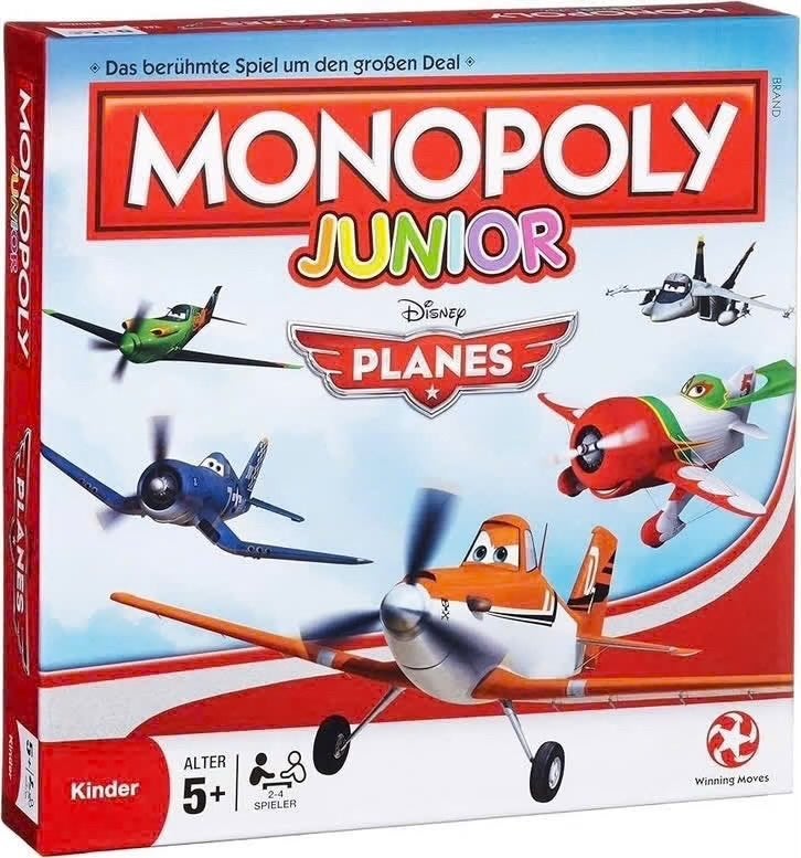 Monopoly Junior Disney Planes Bordspel, Een of twee spelers, Ophalen of Verzenden, Gebruikt, Winning Moves