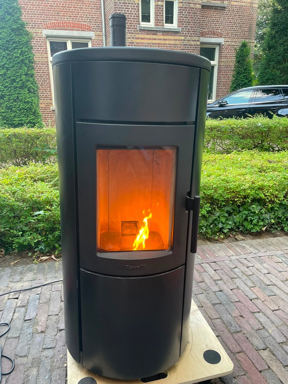 Ravelli Natural 7 Pelletkachel - 7 kW - Bouwjaar 2016, Huis en Inrichting, Kachels, Ophalen, Gebruikt, Overige brandstoffen, Pelletkachel