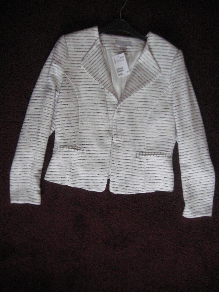 NIEUW met kaartje H&M colbert maat 42, H&M, Wit, Maat 42/44 (L), Nieuw