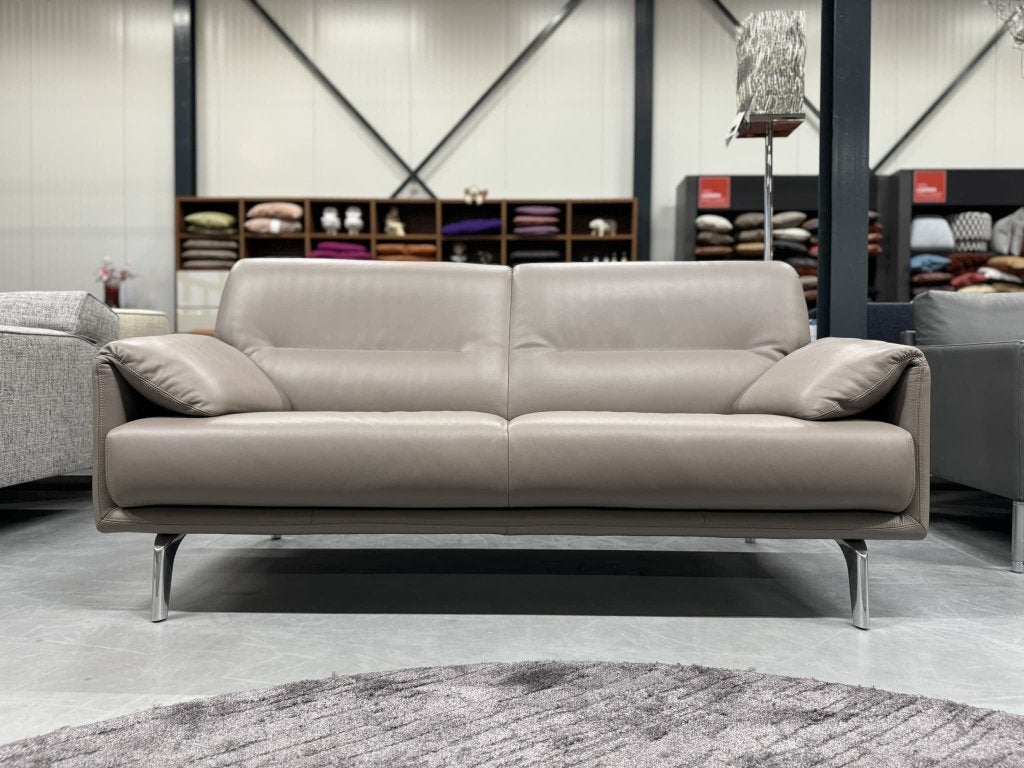Nieuw Leolux Bora Balanza Bank 2,5 zits Ceras leer Brindle, Leolux, Info@leolux.nl, 150 tot 200 cm, Ophalen of Verzenden