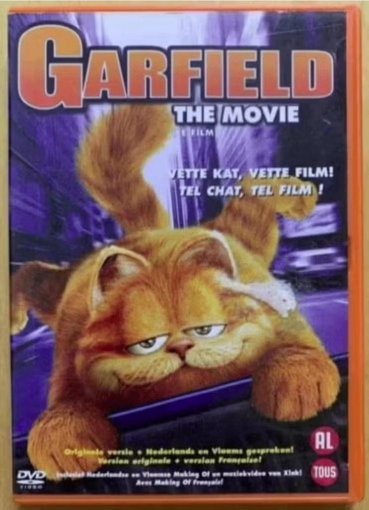 DVD Garfield, the movie; originele + Nederlands gesproken, Alle leeftijden, Ophalen of Verzenden, Zo goed als nieuw, Film