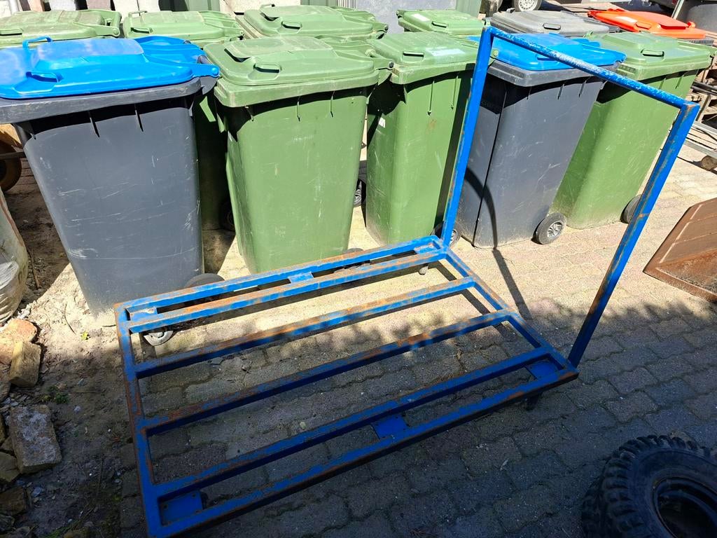 Stevige transportkar met bodem 1x1,5m, hoogte 1m, Doe-het-zelf en Verbouw, Transportwagens, Ophalen of Verzenden