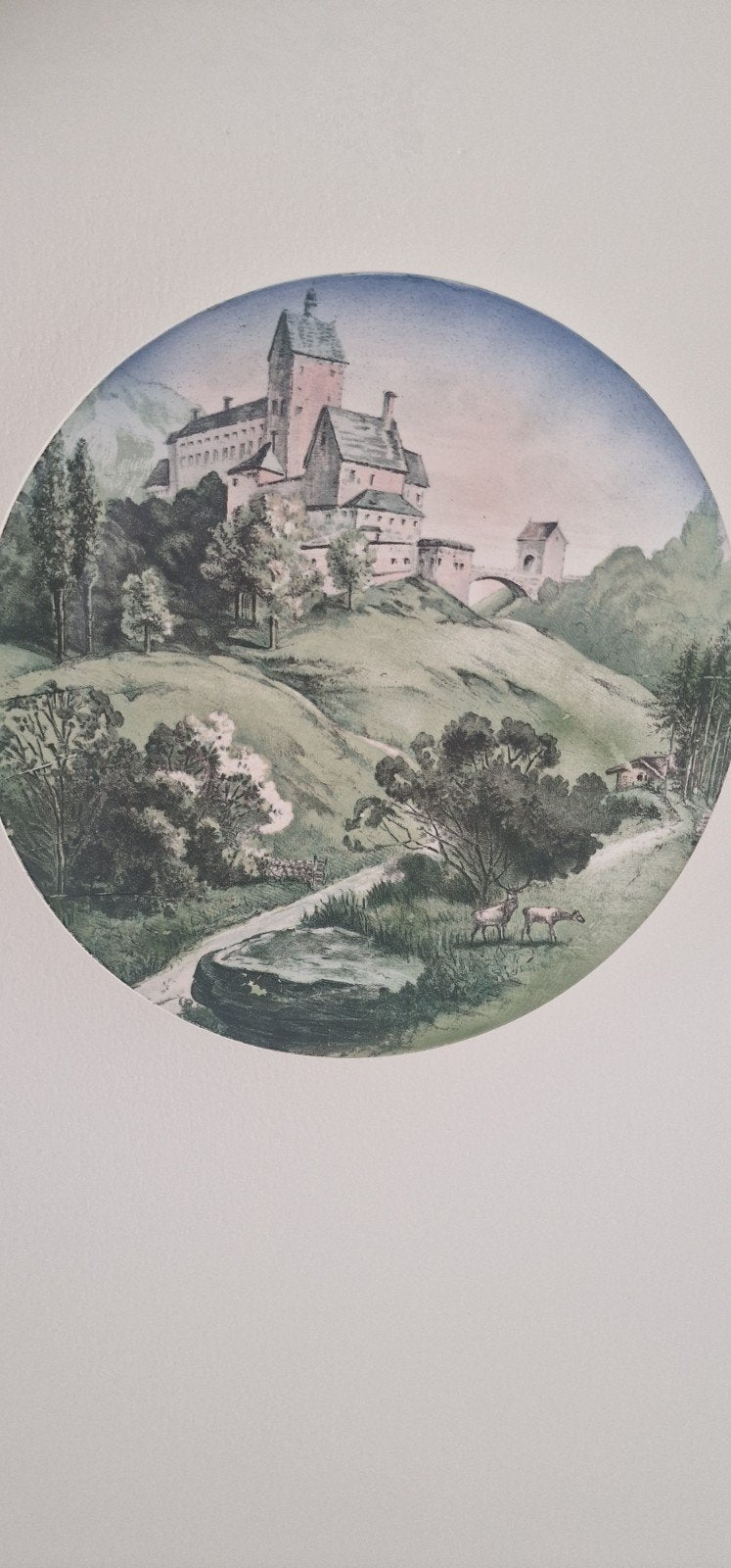 Gesigneerd Villeroy en Boch wandbord 26 cm doorsnede, Ophalen