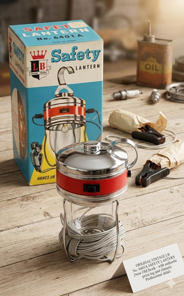 MINT! Vintage LB Safety Lantern No. 6401A in doos (V&D), Ophalen