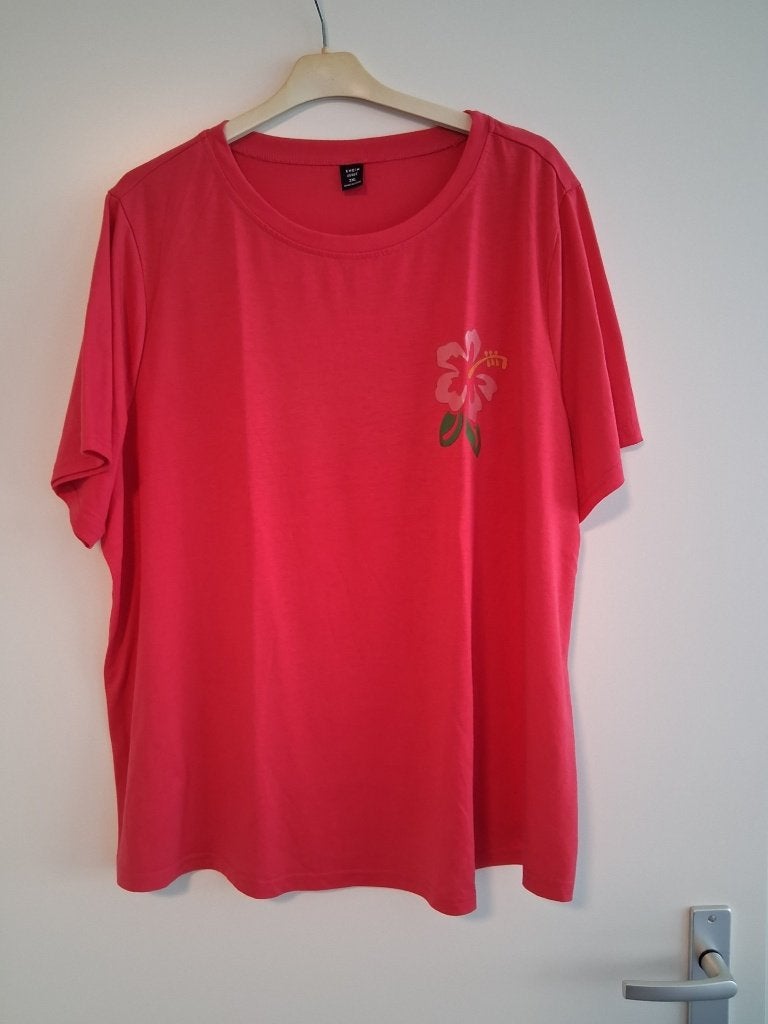 Roze t shirt maat XXL, Maat 46/48 (XL) of groter, Nieuw, Ophalen of Verzenden, Korte mouw
